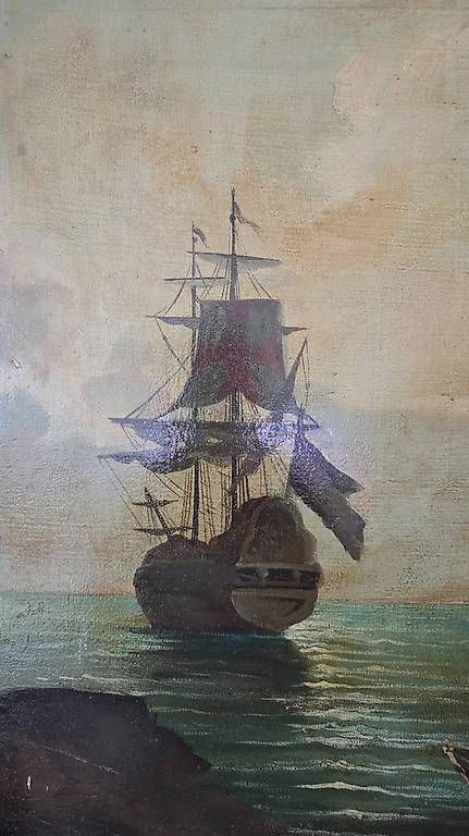 Dipinti: Handgemaltes Hafenbild  100 × 70 cm – Usato da Zeiningen venduto da ismgiu 2