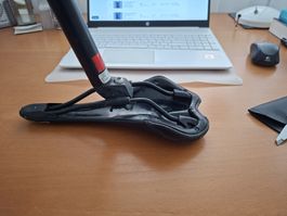 Fahrradsattel mit Gestell schwarz gebraucht 27.2mm Sattelsta