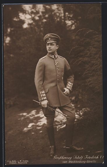 Cartoline postali: Grossherzog Adolf Friedrich VI von von M – Usato da Berlin venduto da bartko-reher