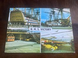 HMS Victory Postkarte, Portsmouth, Selten! Top Zustand!