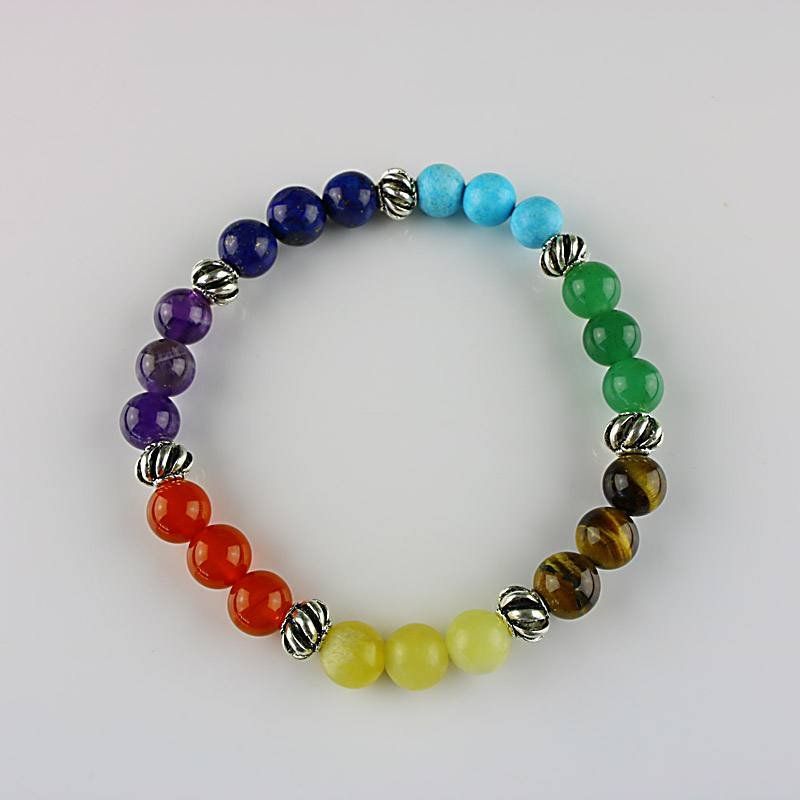 Bracciali & Braccialetti: Edelstein-Armband Chakra - Ø8 – Nuovo e nell'imballaggio originale da Mauren venduto da Yeelen