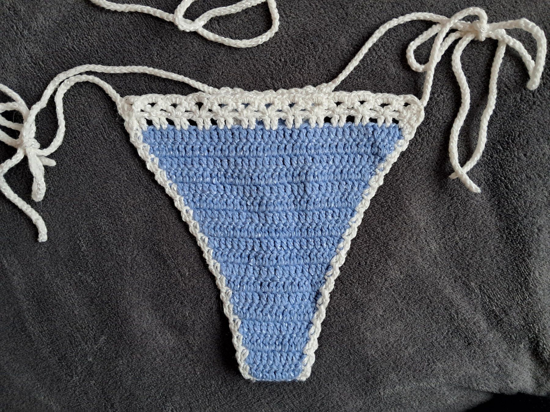 Badekleider & Bikinis: Häkel Bikini Set (String) handgemacht - grosse S – Neu (gemäss Beschreibung) aus Dübendorf von aga1_b 2
