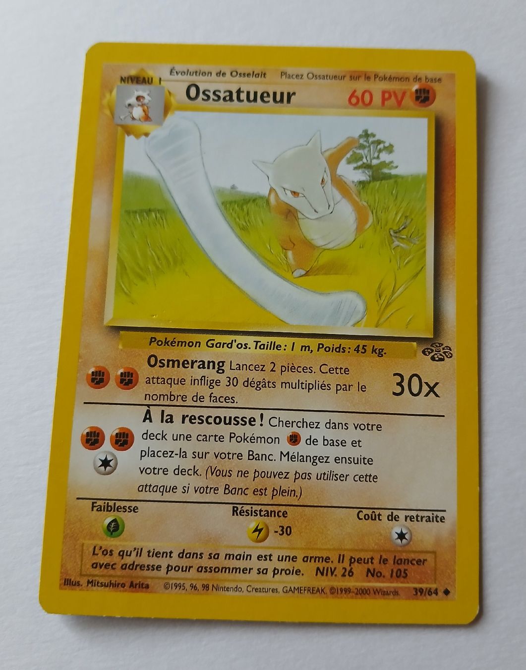 Pokémon Carte collezionabili: Carte Pokémon Ossatueur FR 1999-2000  – Usato da Sciernes-d'Albeuve venduto da Dojo004