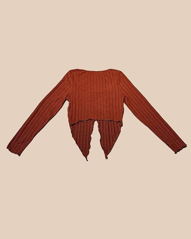 Tops: Orange long-sleeved top – Gebraucht aus Langnau i. E. von 2ndhand.flohmi 1