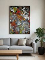 "Nebbia Interiore" - Quadro astratto  60x80 cm
