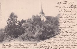 Cressier  NE   -  Chateau Jeanjaquet       en 1901