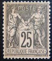 Frankreich Kat. 80 * 1886 helle Stelle Kat. 80 Euro