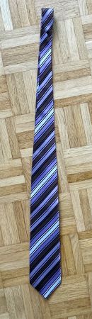 Krawatte diagonal gestreift, violett-braun-schwarz