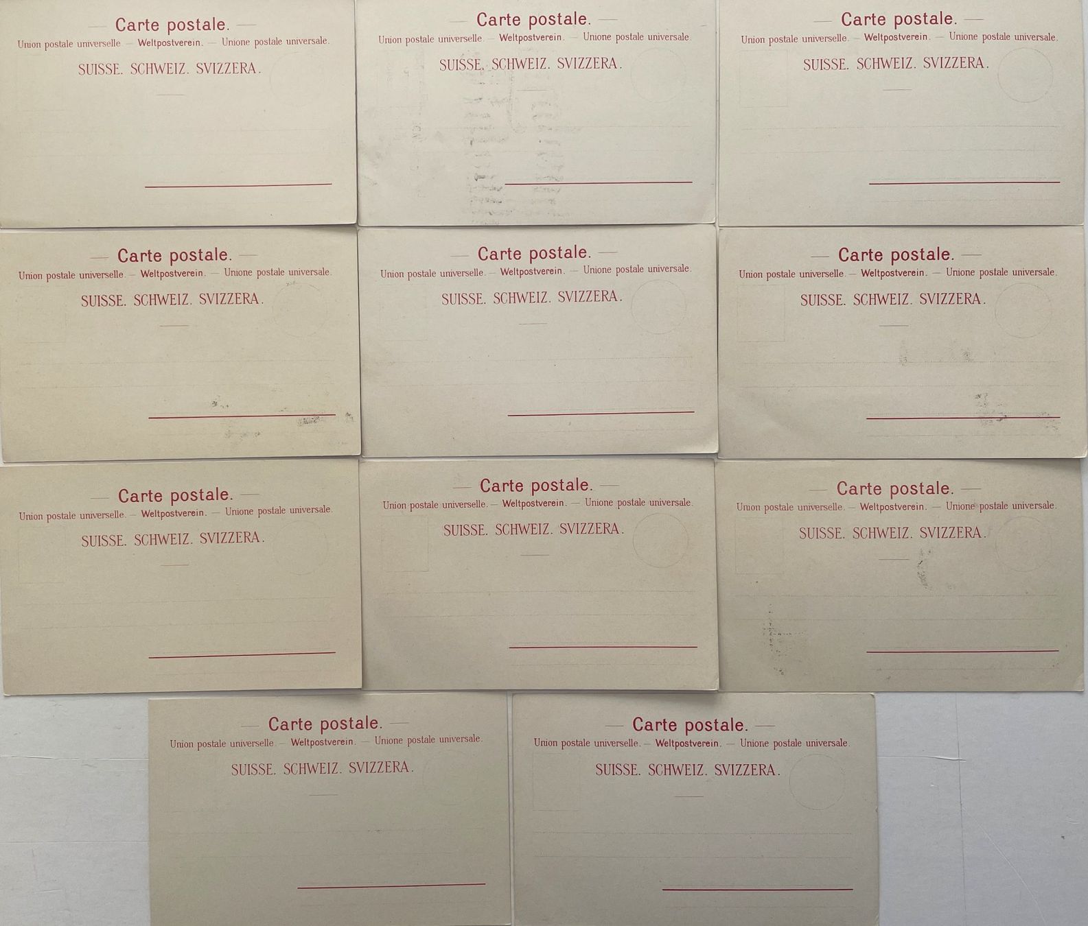 Ansichtskarten: Suchard - Serie von 11 Postkarten / Anciennes cartes 1902 – Gebraucht aus Savagnier von Ne2065 3