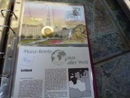 Münzbrief Lettland