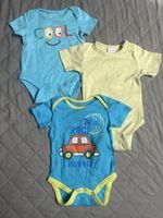 Body 3er Set Grösse 50/56 kurzarm Motiv Auto & Smile
