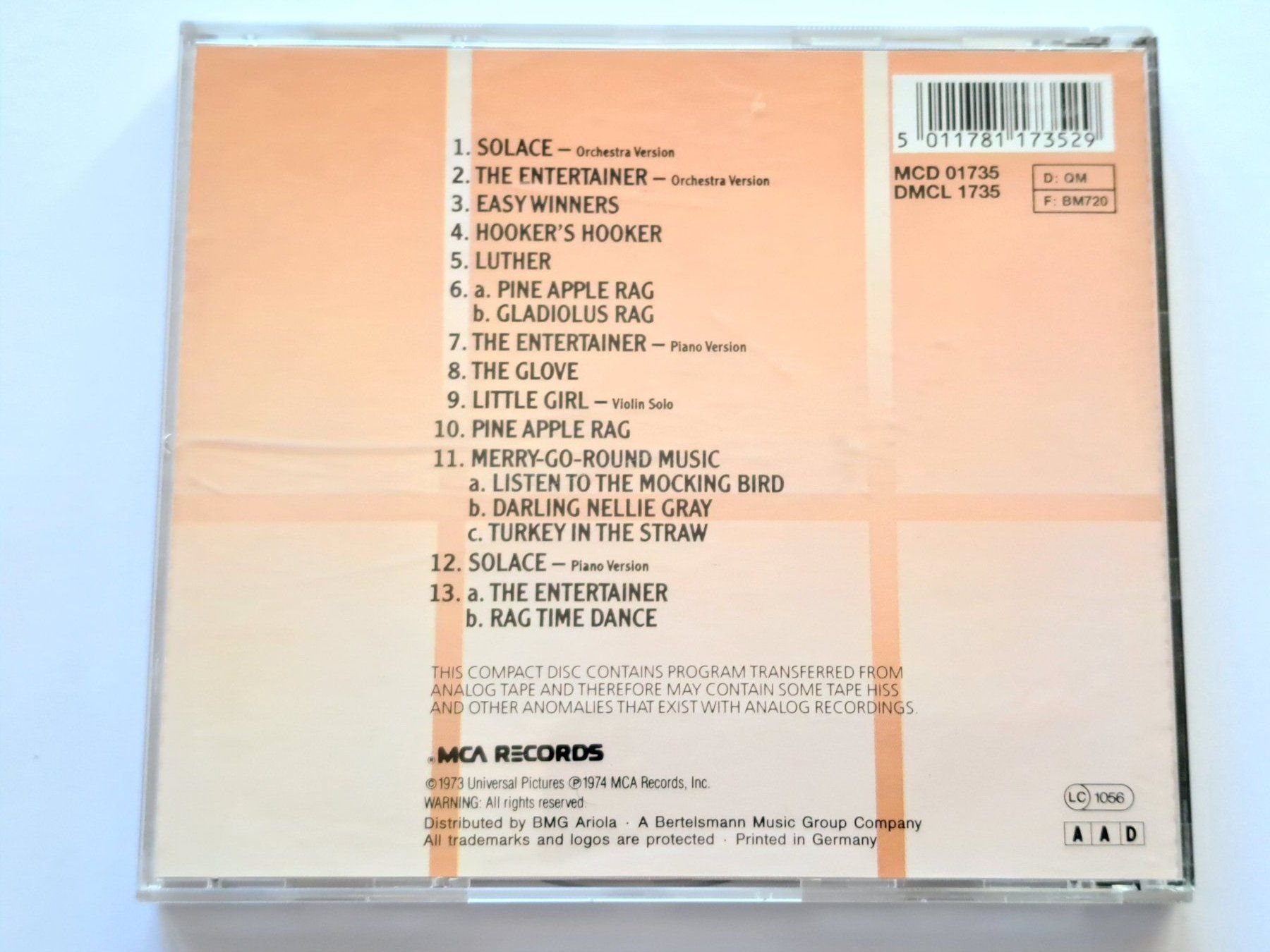 CD: Cd original motion picture The Sting  – Usato da Pully venduto da bro_n52j 1