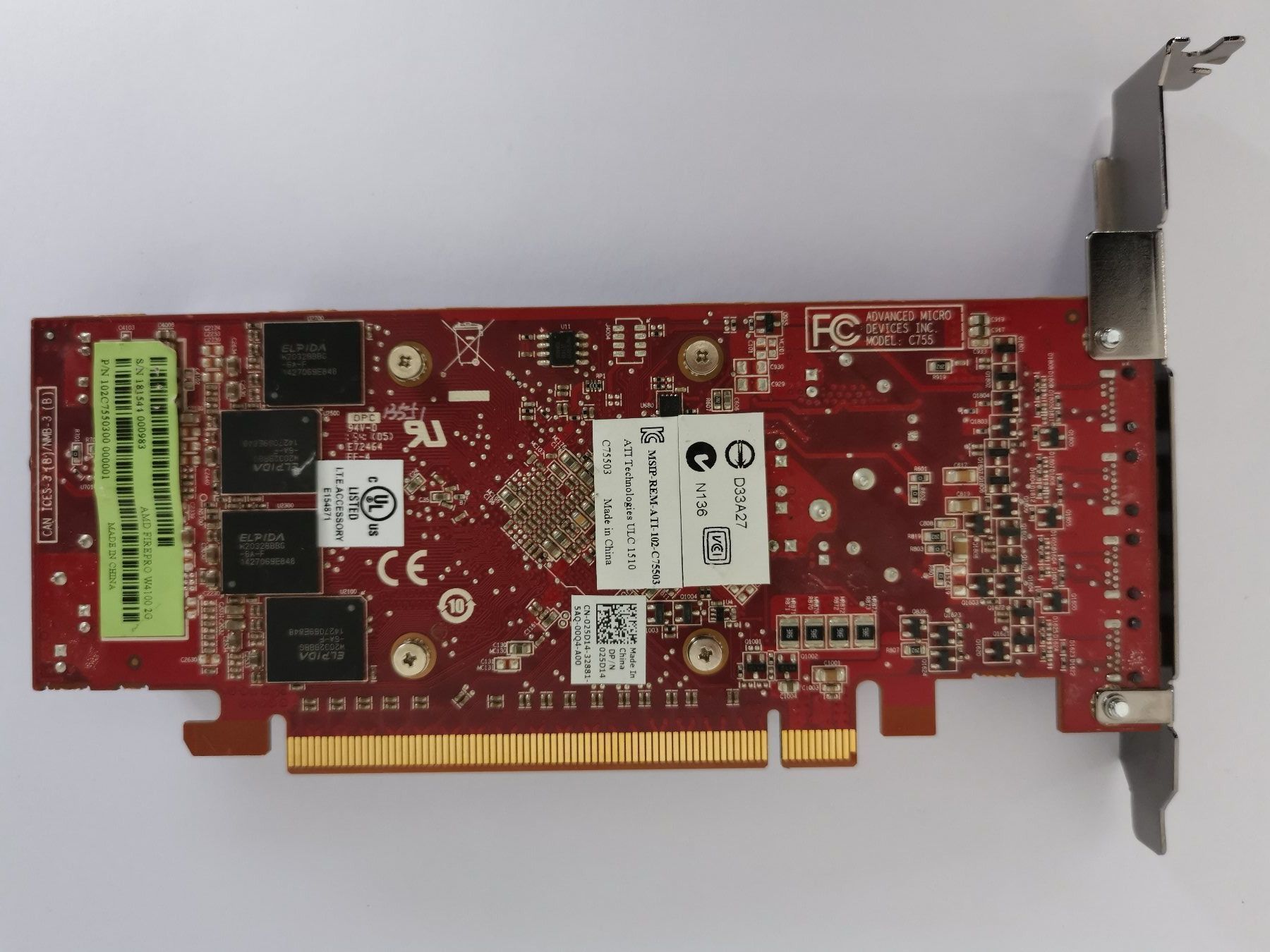 Amd Schede grafiche: AMD FirePro W4100 Grafikkarte 2GB – Usato da Mels venduto da Zeppelin08 1
