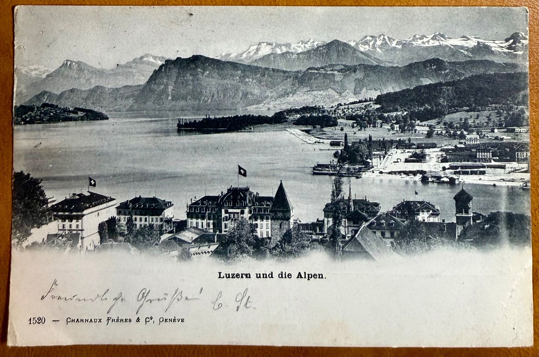 Cartoline postali: Luzern - Belle vue 1902 – Usato da Lutry venduto da Ediego