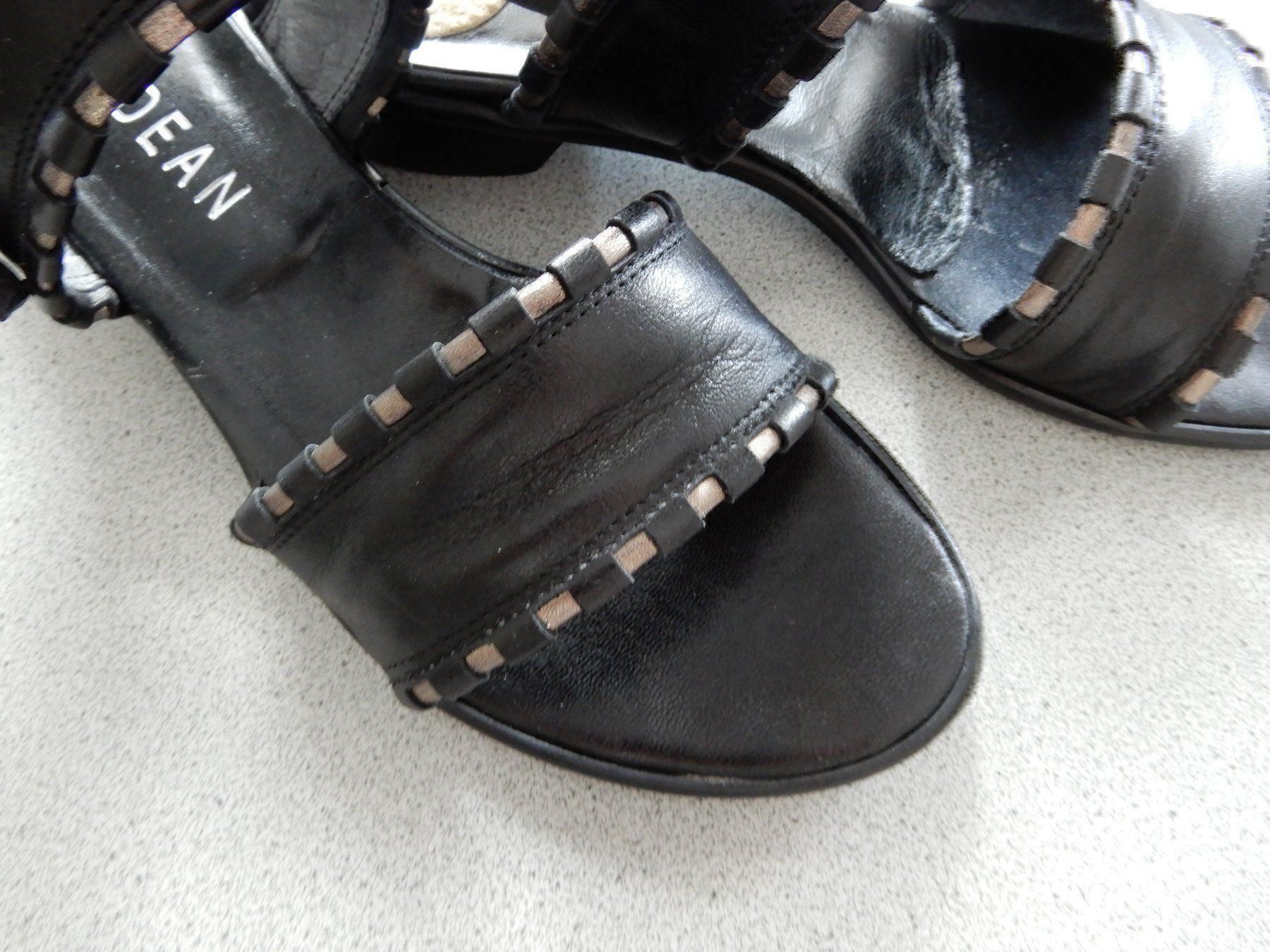 Damenschuhe: Nic Dean Ledersandalen schwarz/38 – Gebraucht aus Burgdorf von Liss 1