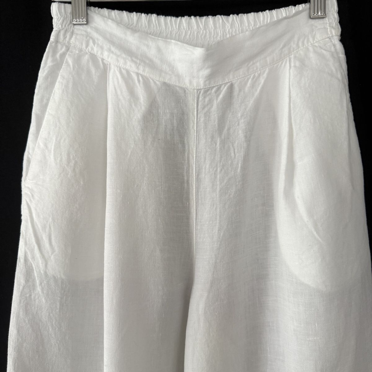Pantaloni: 120% LINO White Linen Pants – Nuovo (secondo la descrizione) da Emmen venduto da Nightingale_2022 2