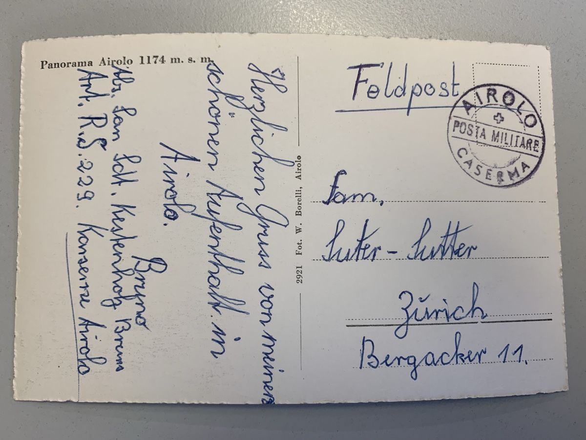 Cartoline postali: Airolo TI - AK – Usato da Erlenbach ZH venduto da Ritschly 1