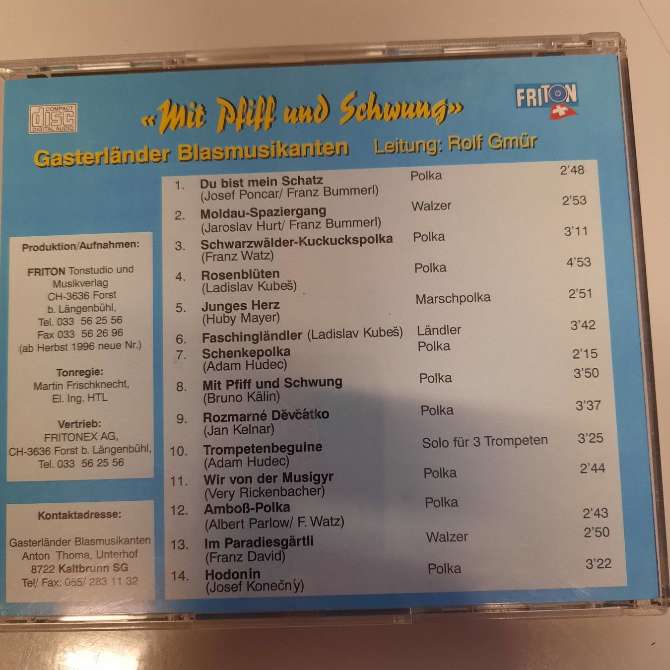 CD: Gasterländer Blasmusikanten CD – Usato da Buochs venduto da Nyima21 2