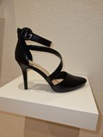 Schwarze Riemchen Pumps, Gr. 39, ungetragen!