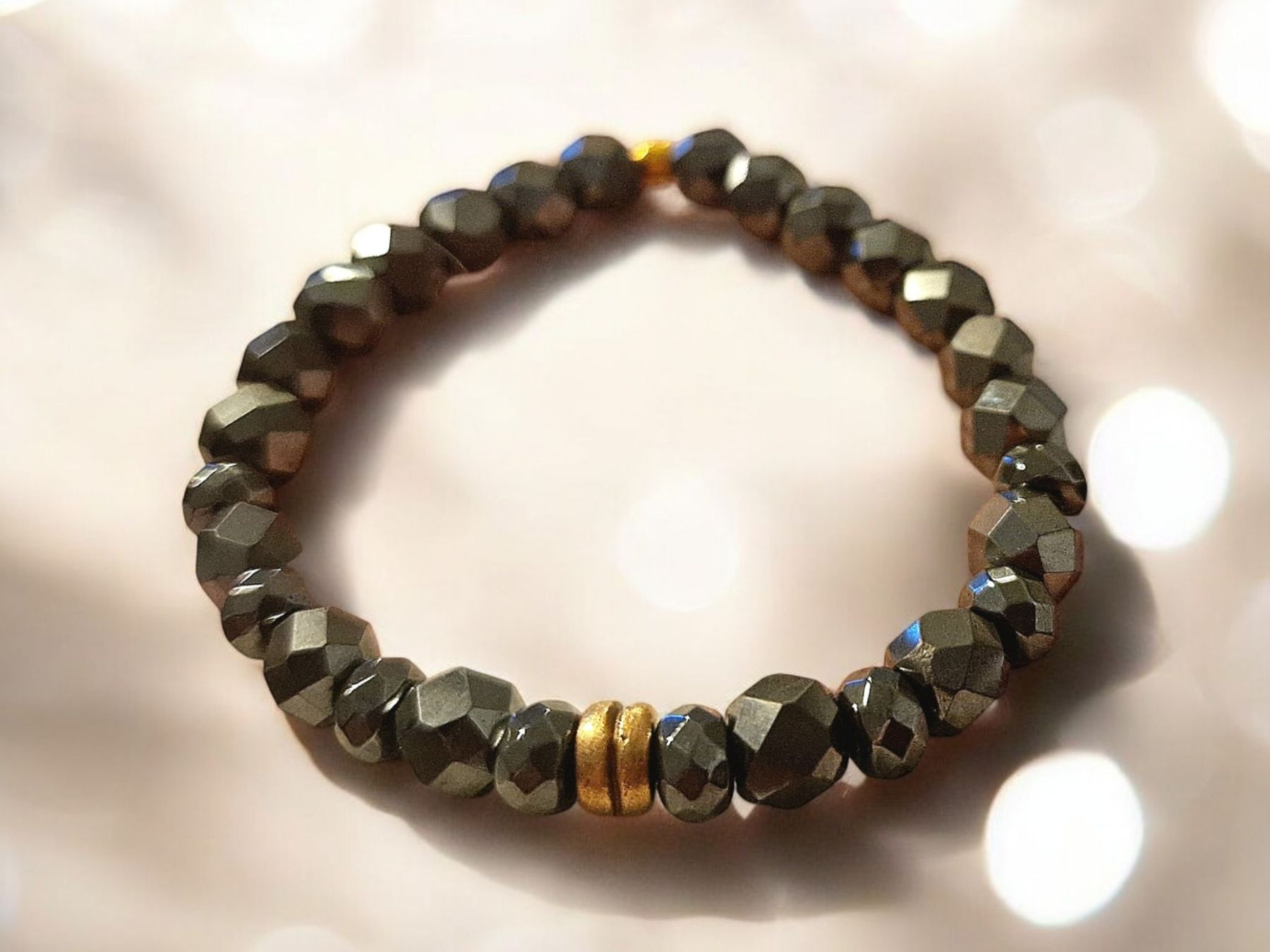Bracciali & Braccialetti: Funkelndes Armband Hämatit & Bronze – Nuovo e nell'imballaggio originale da Aarau venduto da Schmuckhoehle_MD 2