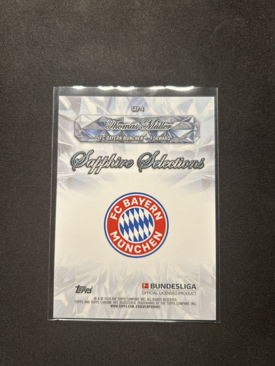 Topps Carte collezionabili: Topps Chrome Thomas Müller Sapphire Selections /10  – Usato da Greppen venduto da hcv_cc2r 1