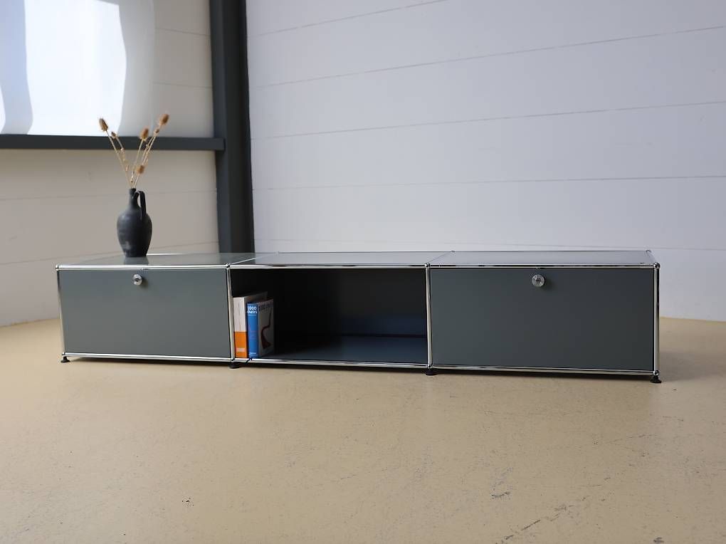 USM Cassettiere: USM Lowboard Mittelgrau, TV-Möbel – Usato da Meinisberg venduto da atelier_TILIJA 7