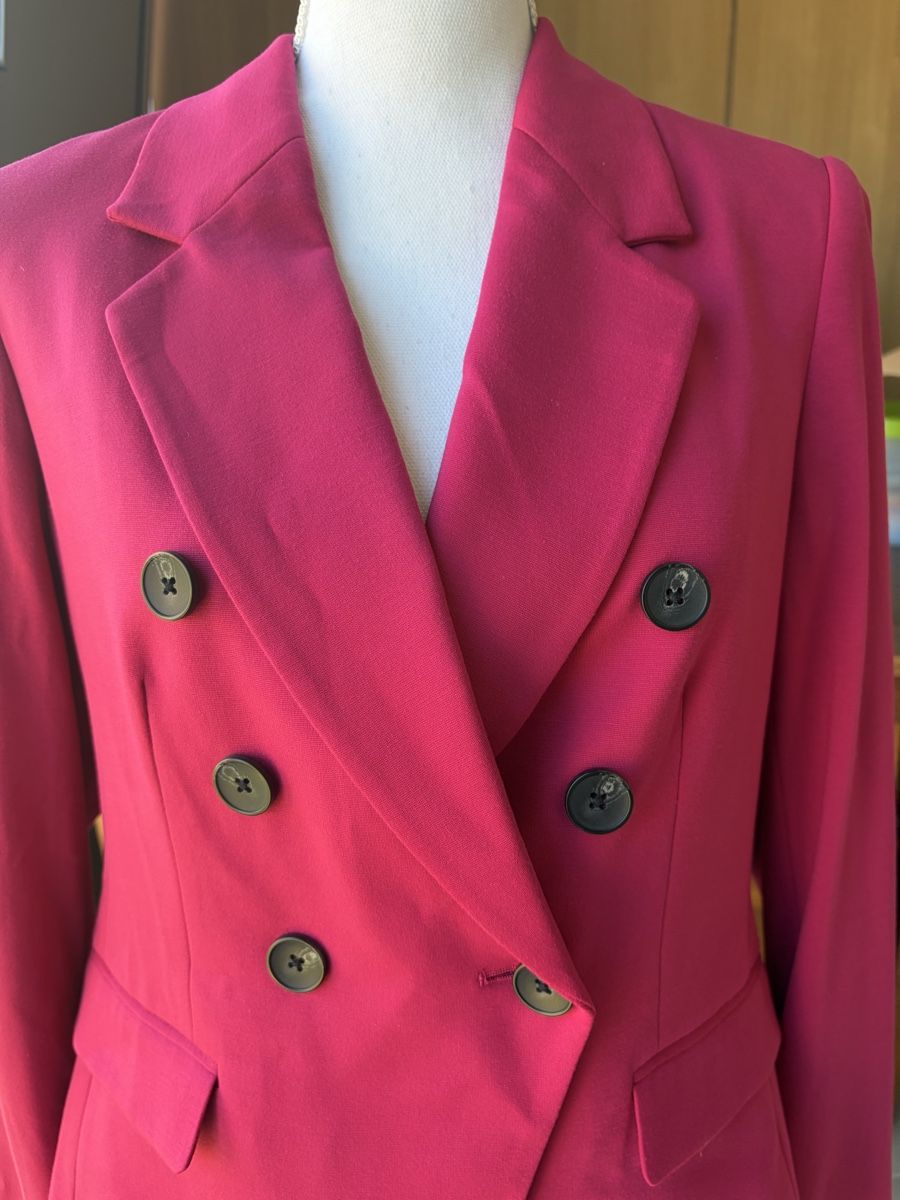 We Giacche: WE Hot Pink Double-Breasted Blazer Jacket Size L – Usato da Nyon venduto da Deb_D39 1