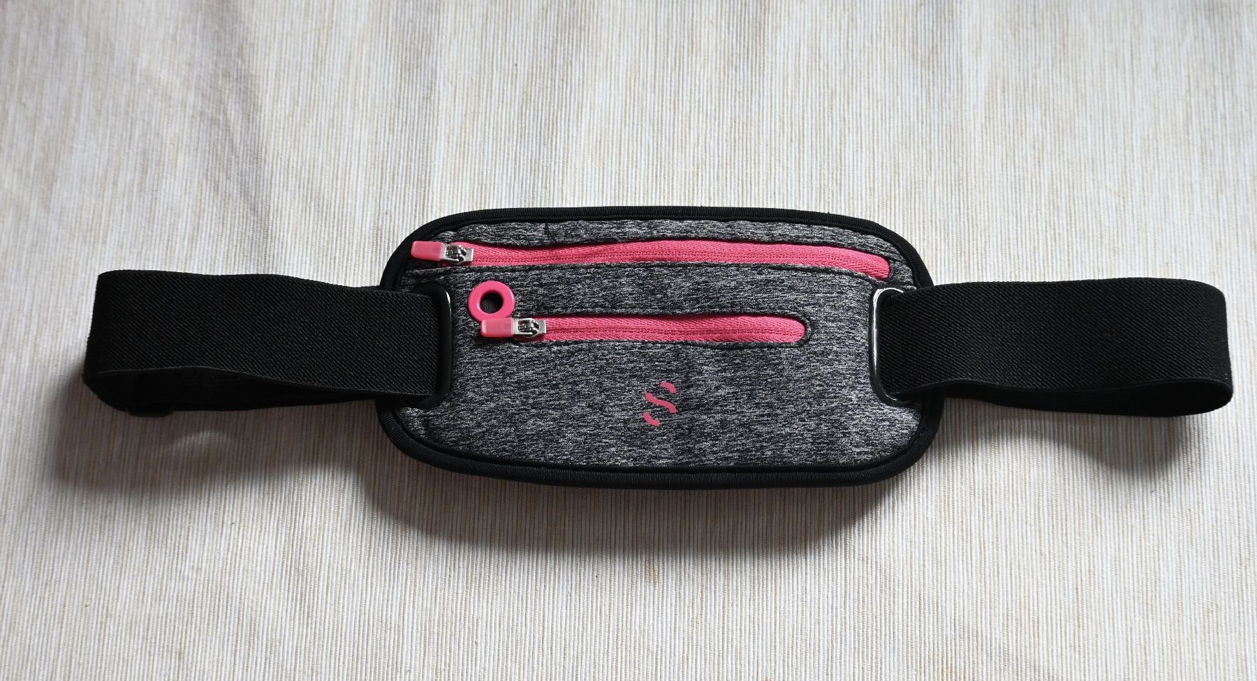Borse: Sportbauchtasche 2 Fächer, grau-pink – Usato da Horw venduto da kse_cmd6