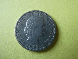 Schweiz 1897, 20 Rappen