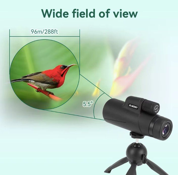 Telescopi: Monocular Fernglas 8x42 mit Stativ und Telefonhalter – Nuovo e nell'imballaggio originale da Châtelaine venduto da topshop.switzerland 3