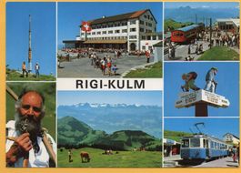 RIGI-KULM Bahn - Mann mit Tabakpfeife