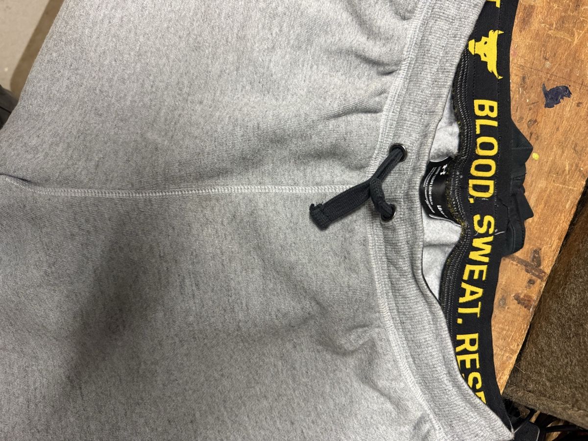 Under Armour Pantaloni: Under Armour Project Rock Jogginghose, Grau, Grösse L – Usato da Horgen venduto da Schuehorg 1