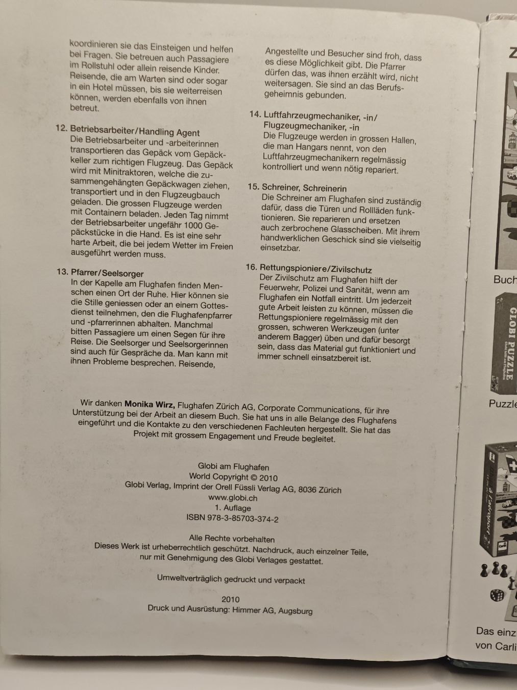 Bücher: 1. Auflage!, Globi am Flughafen – Gebraucht aus Ottikon von Kolibri-81 2