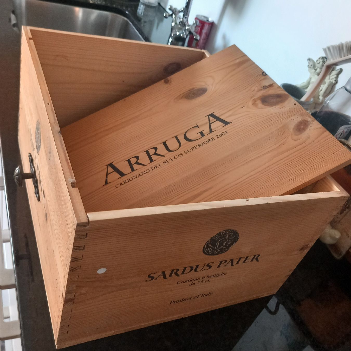 Sonstiges: Eine Holz Weinkiste mit Griff – Gebraucht aus Aegerten von gismolini 4