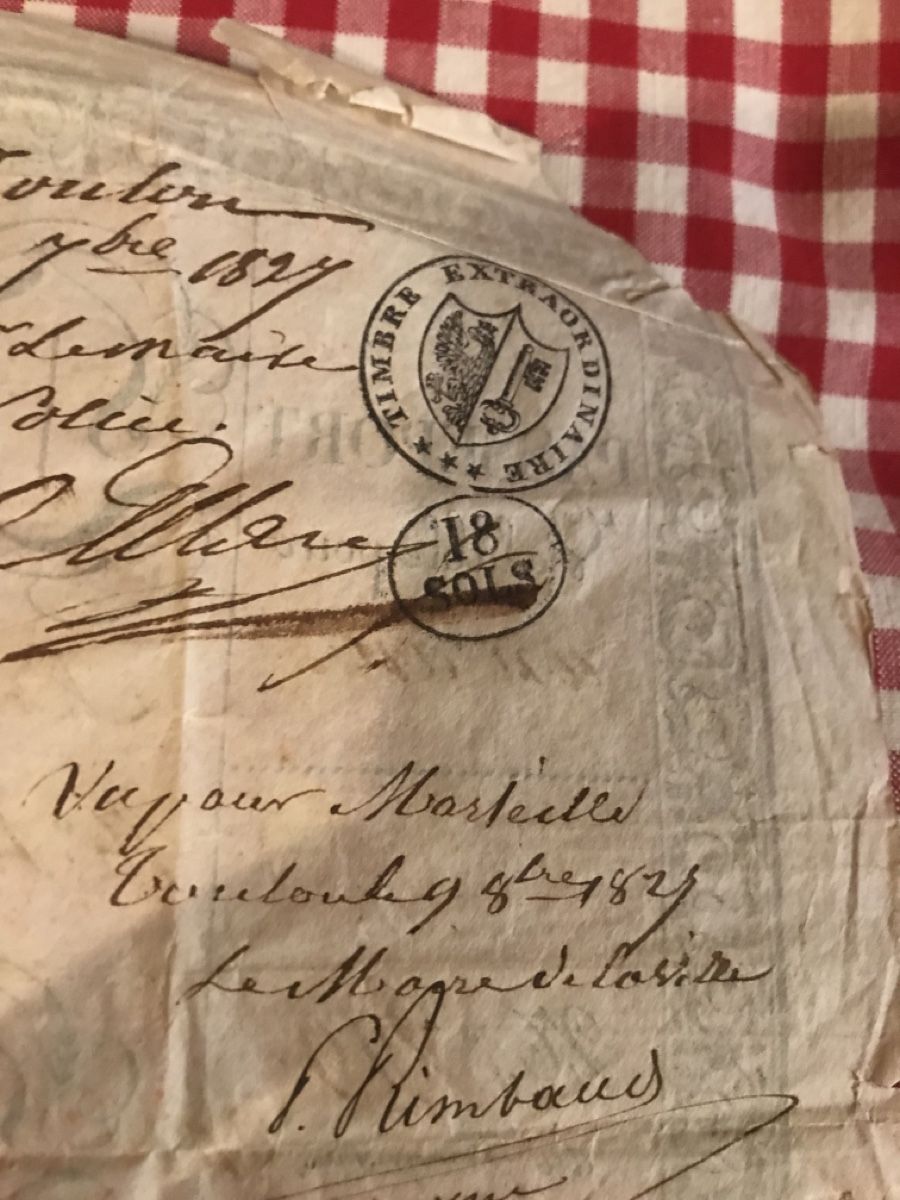 Dokumente: Ancien document officiel Genève 1827 – Defekt aus Genève von  7