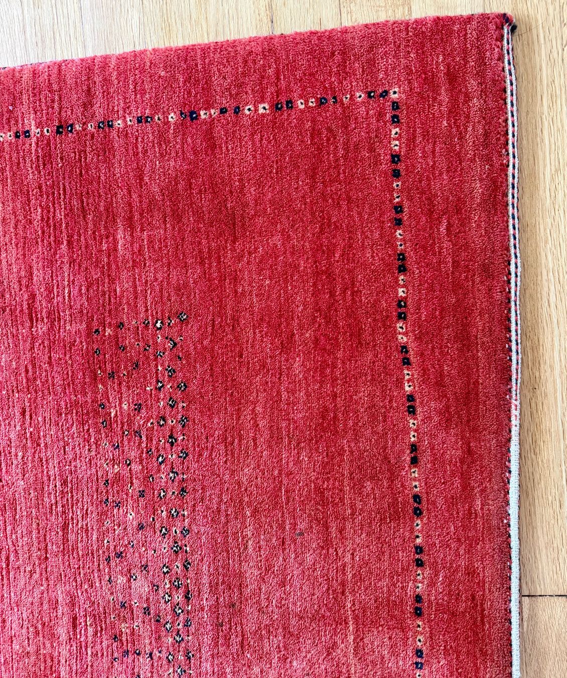 Gabbeh Tappeti: Roter Gabbeh Orientteppich,, 198,5 x 148 cm – Usato da Oftringen venduto da Wiggiwave 1