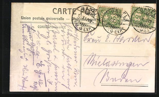 Cartes postales: Basel, Missionsstrasse, Strassenbahn, To – D'occasion à Berlin par bartko-reher 1