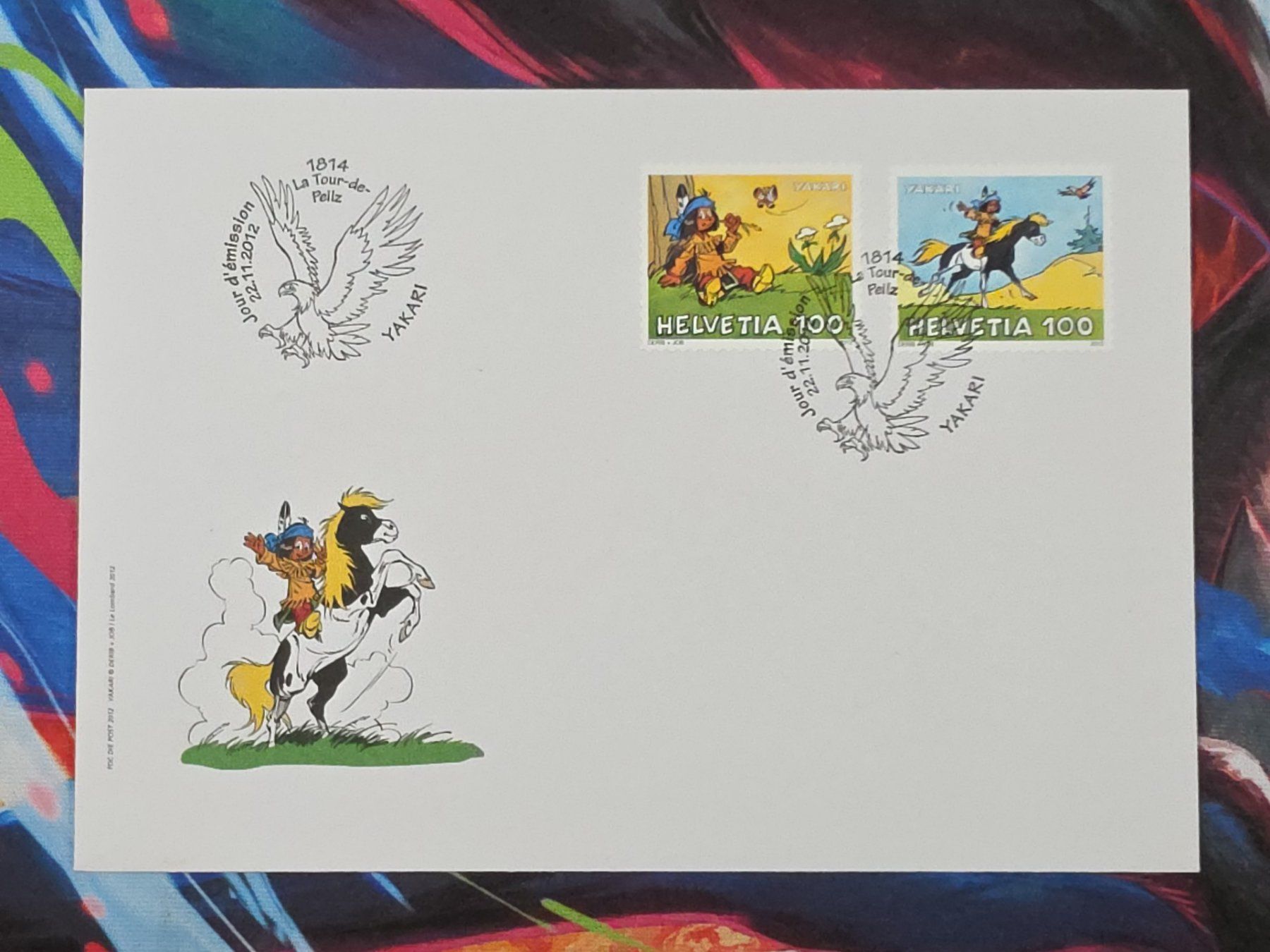 Tutti i francobolli: CL29 2x Enveloppe + Timbre Suisse 2012 – Usato da Cousset venduto da Patrick_Collections 1