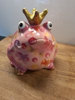 Pomme-Pidou Spardose Frosch Prinz rosa bunt 