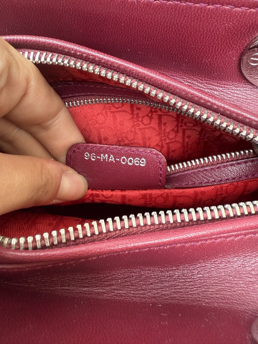 Dior Sacs femmes: Sac Lady Dior bordeaux médium  – D'occasion à Versoix par Monjolitresor 8