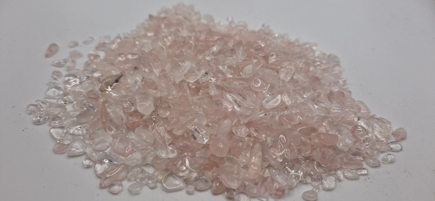 Mineralien & Heilsteine: Rosenquarz Granulat 100gr. – Neu und originalverpackt aus Winterthur von LukasMineralienOase