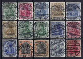 LUXUS Vollstempel Lot Deutsches Reich  1900/1922