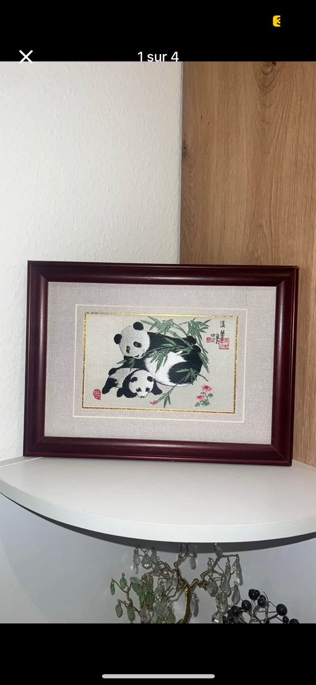 Wandtafeln: Tableau en broderie Chinoise – Gebraucht aus Le Lignon von nad_p22c