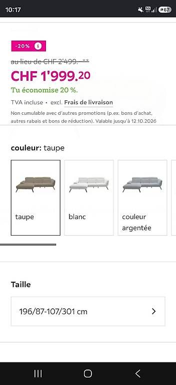Sofas: Canapé Moemax neuf – Neuf avec emballage d'origine à Venthône par Mavale1 3