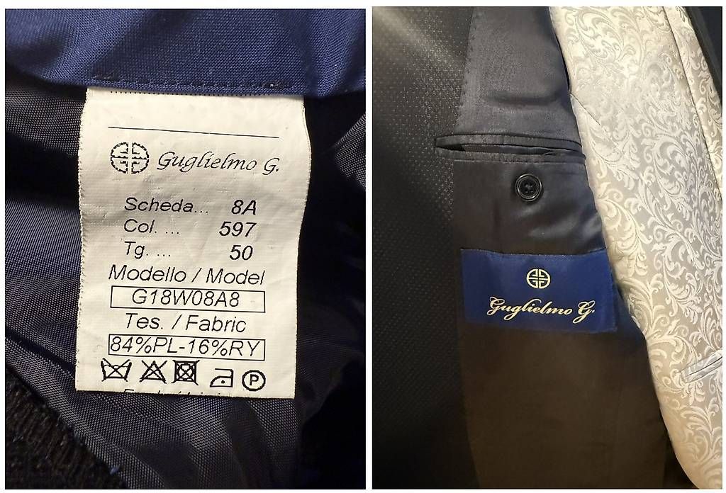 Anzüge: Anzug schwarz mit Muster, Körpergrösse ca. 1.80m, 75kg – Gebraucht aus Baden von tomato-25 4