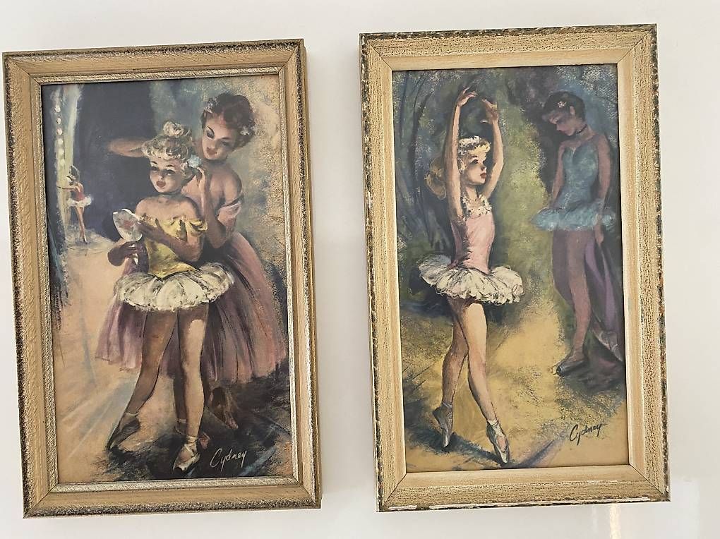 Foto & Immagini: 2 Hübsche alte gerahmte Bilder Ballett – Usato da Oetwil an der Limmat venduto da Prinzaessli123