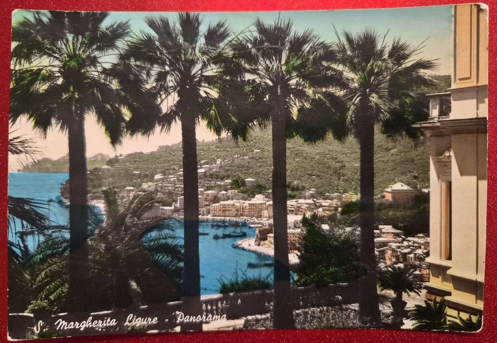 Cartoline postali: S. Margherita Ligure - Panorama 1957 – Usato da Melchnau venduto da Arthurius