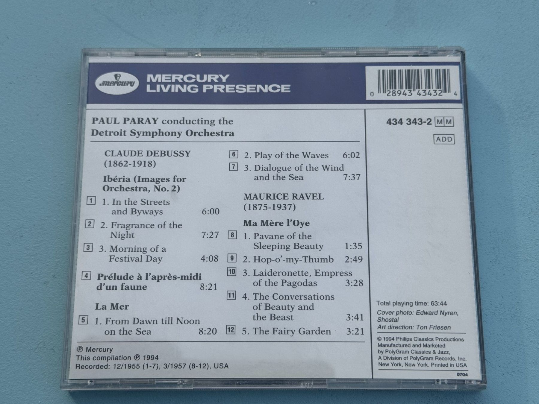 CD: Paul PARAY - Mercury - Debussy – Usato da Basel venduto da Kornblumen 1
