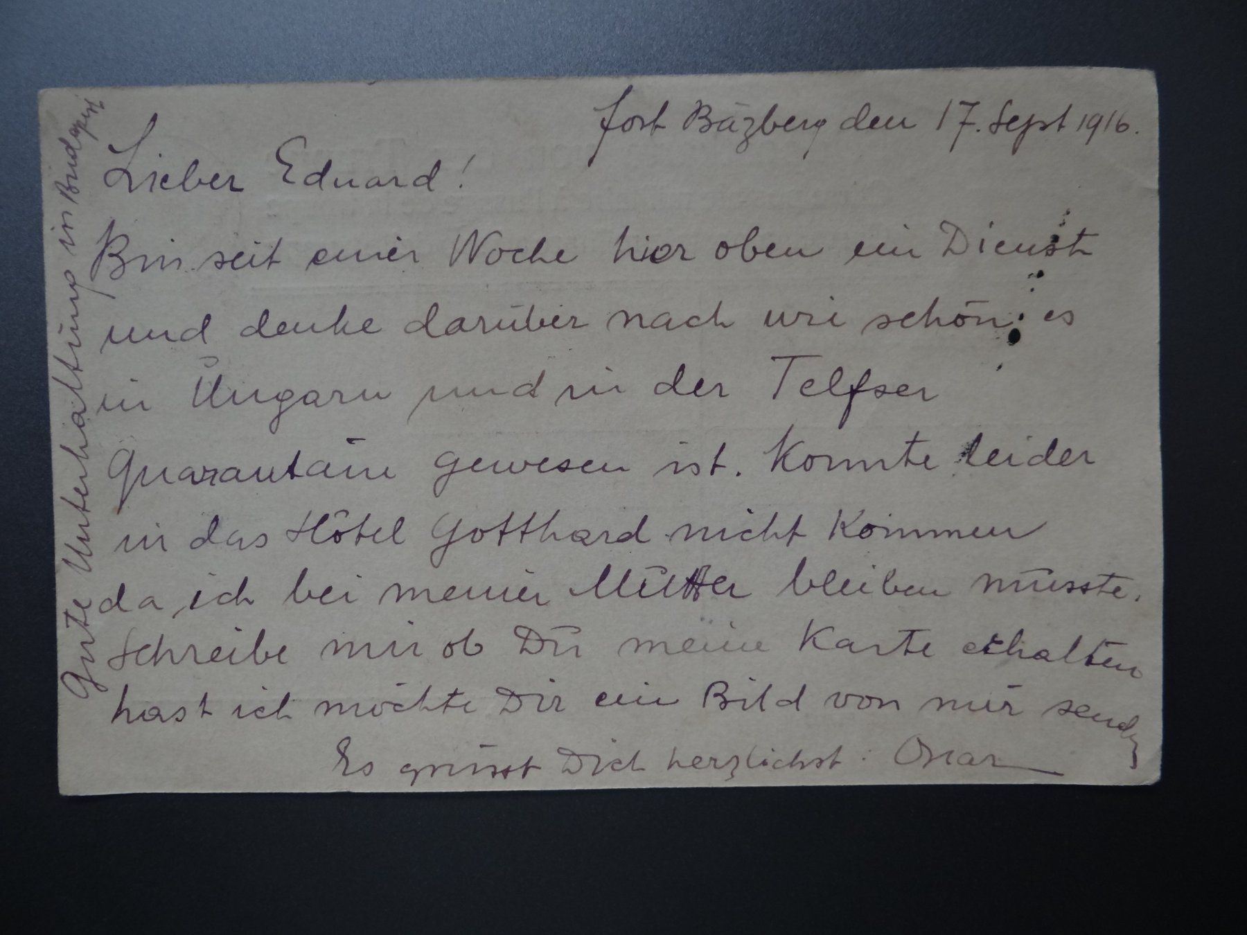Tutti i francobolli: Feldpostkarte nach Budapest + Feldpostbrief ab CHF 1.-- – Usato da Kriens venduto da Na4 5
