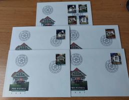 FP1997 - 5 FDC Pro Patria 1997